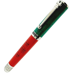 Montegrappa Fountain Pen Monopoly Players Landlord Red and Green Fine ISMXO2EE