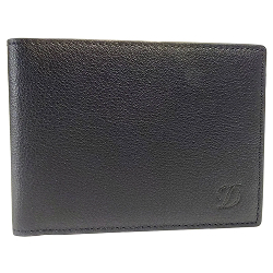 S.T. Dupont Men's Wallet Line D Blue Grain Leather Bill and Credit Card 093000B
