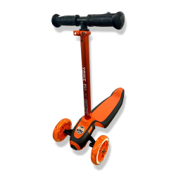 $122 YBike Red GLX Boost Kid Kick Light-Up Scooter Adjustable Steering Handle