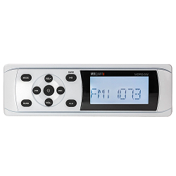 MB QUART MDR2.0W Marine Boat AM/FM Receiver w/Bluetooth/USB/RCA in White