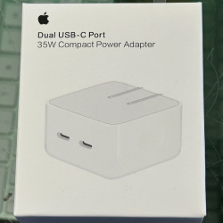 Genuine Apple 35W Dual USB-C Port Compact Power Adapter MNWM3AM/A A2571