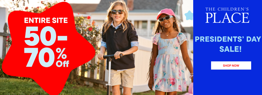 PRESIDENTS' DAY SALE! 50-70% OFF ENTIRE SITE.