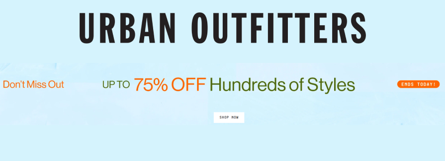 Up to 75% Off Hundreds Of Styles