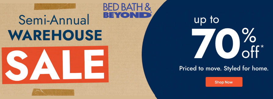 Semi-Annual Warehouse Sale Up to 70% Off.
