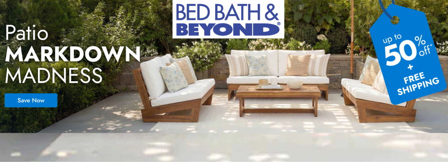 Patio Markdown Madness Up to 50% Off + Free Shipping.
