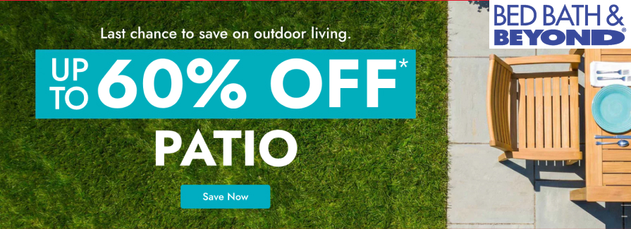 Up to 60% Off Patio.