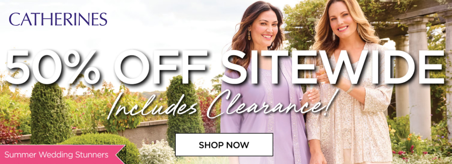 Summer wedding stunners 50% off Sitewide includes clearance.