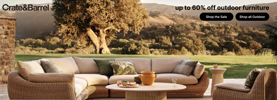 Up to 60% off Outdoor Furniture