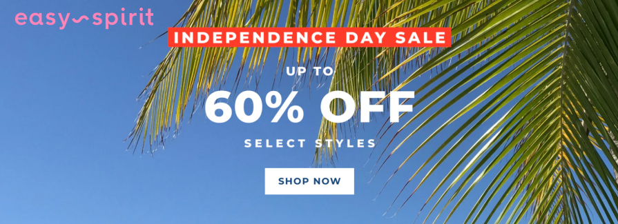 Independence Day Sale! Up to 60% Off Select Styles.