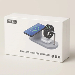 3-in-1 Fast Wireless Charger for Phone, Watch & Earbuds