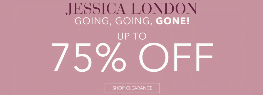  Going, Going, Gone! Up to 75% off shop clearance.