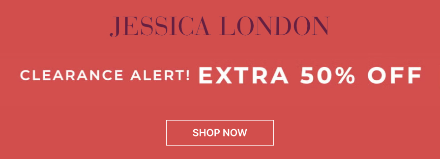Clearance Alert! Extra 50% off.