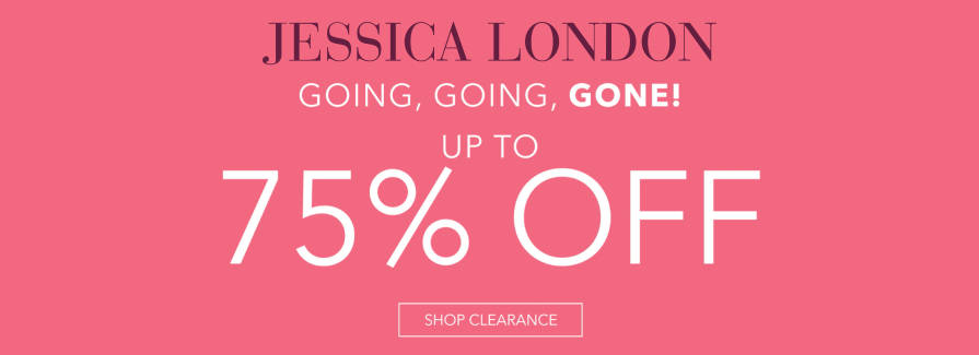 Going, Going, Gone! Up to 70% Off Shop Clearance.