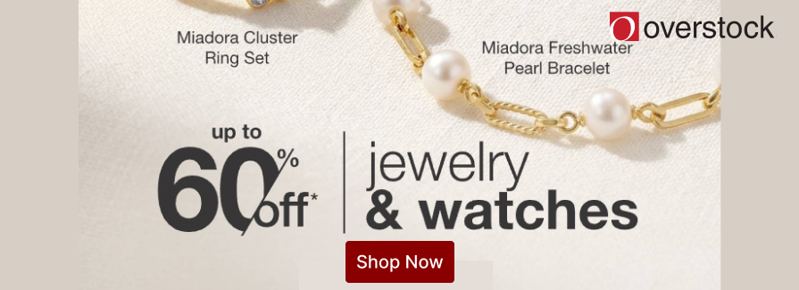 Up to 60% Off Jewelry & Watches. overstock