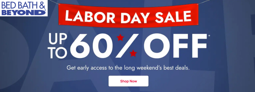Labor Day Sale! Up to 60% Off.