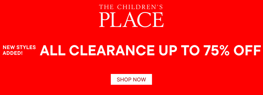 New Styles Added! All Clearance Up To 75% Off.