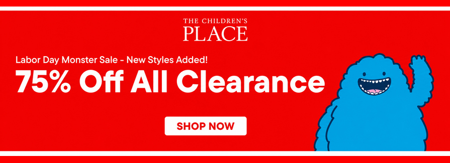 Labor Day Monster Sale! 75% Off  All Clearance.