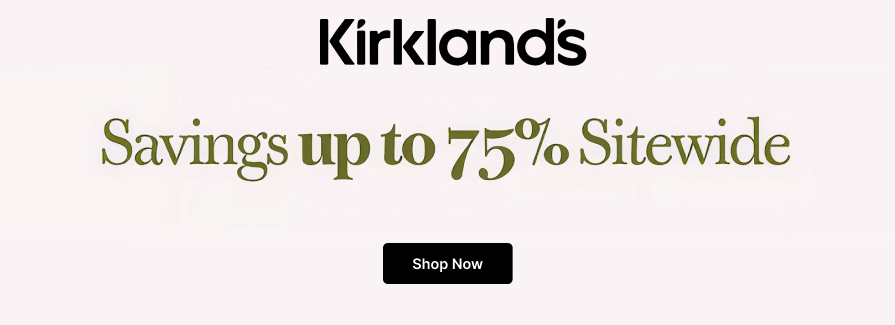 Savings up to 75% Sitewide.