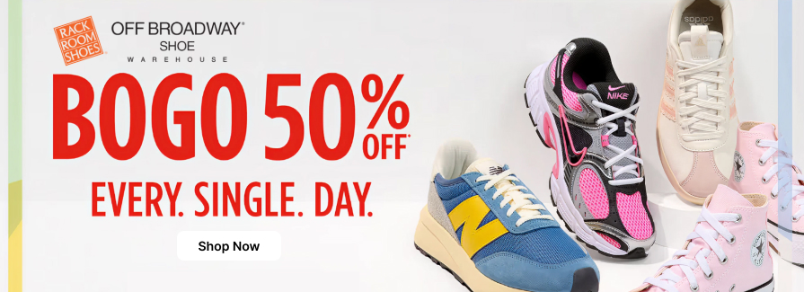 BOGO 50% Off Every. Single. Day.